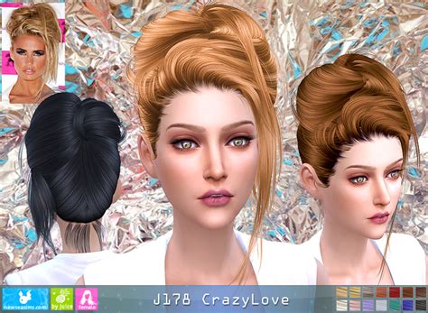 Sims 4 Ccs The Best Newsea Crazy Love Hair For Females