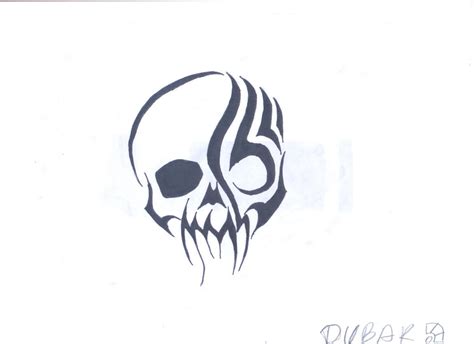 Tribal Skull Tattoo By Overlordsagaris On Deviantart