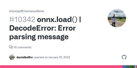 Onnx Load DecodeError Error Parsing Message Issue Microsoft Onnxruntime GitHub