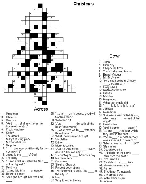 Easy printable crossword puzzles are great for those who think crossword puzzles are too hard, or those who are new to solving crosswords. Christmas crossword puzzle printable for 2015