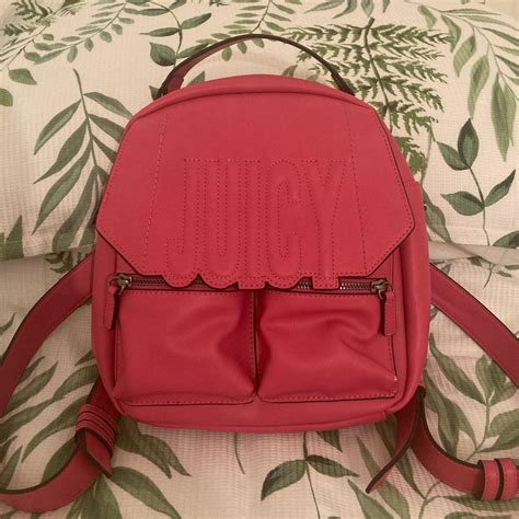 Juicy Couture Womens Pink And Black Bag Depop