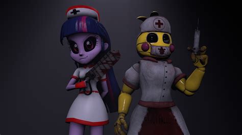 Reaper Twilight And Nurse Toy Chica By Fazbearsparkle On Deviantart