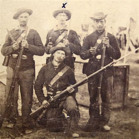 Cdv Group Of Well Armed 10th Mass Volunteers J Mountain Antiques