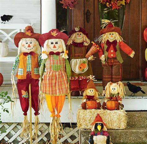 Scarecrows Fall Halloween Decor Fall Harvest Decorations Fall