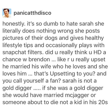 honestly i love sarah i think she s adorable and beautiful she and brendon are the perfect
