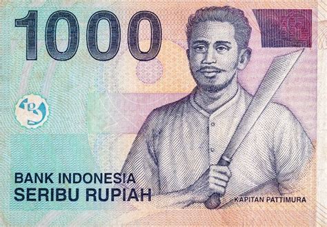 Premium Photo Kapitan Pattimura Portrait On Indonesia 1000 Rupiah
