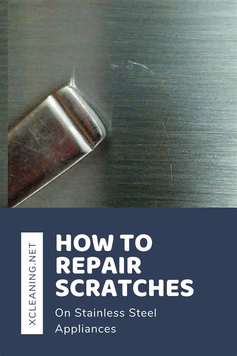 Start at the top of the appliance and apply with the grain of the stainless steel and from left to right. How To Repair Scratches On Stainless Steel Appliances ...