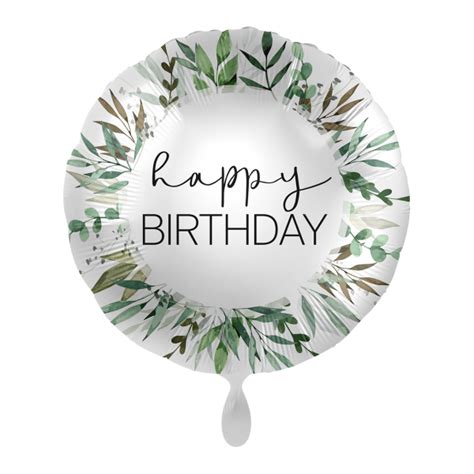 Geburtstagsballon Happy Birthday Green