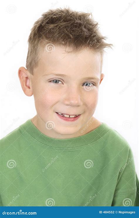 Green Boy Portrait Stock Photo Image Of Play Grimace 484552