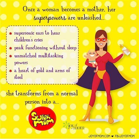 joy of mom on instagram ““once a woman becomes a mother her superpowers are unleashed