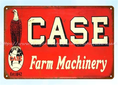 Case Farm Machinery Metal Tin Sign Modern Art Metal Wall Decor 1889