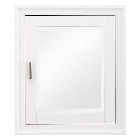 This white surface mount medicine cabinet will be a stylish addition to your bathroom. Mirrored Medicine Cabinet 24 in. x 28 in. Surface Mount ...