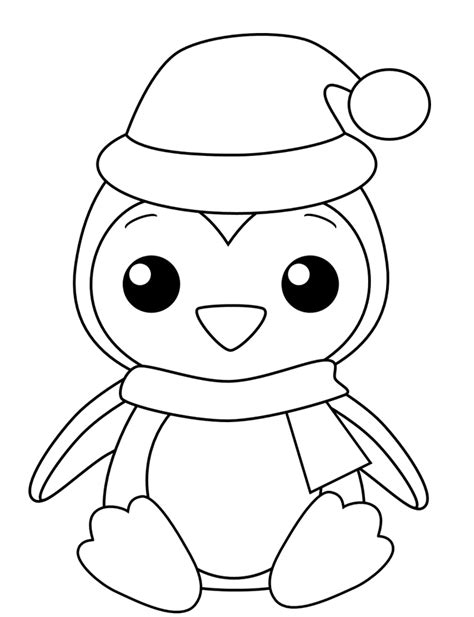54 Creative Penguin Coloring Pages For Kids For Background Sketch And