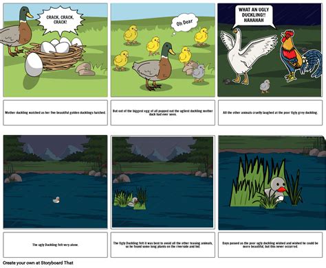 The Ugly Duckling Storyboard By 9331afae