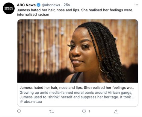 Abc News Worried That Jumess Hates Her Nose Hair And Lips Because They
