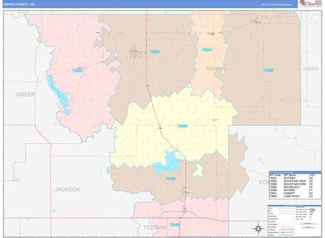Kay County Ok Wall Map Color Cast Style By Marketmaps Images And
