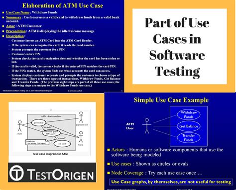 Part of Use Cases in Software Testing - TestOrigen | Software testing, Use case, Software