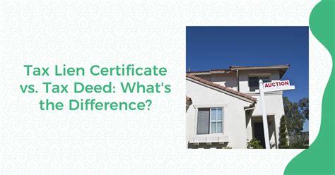 Tax Lien Certificates Vs Tax Deeds Whats The Difference Proplogix
