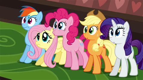 2267782 Safe Screencap Applejack Fluttershy Pinkie Pie Rainbow Dash Rarity Mmmystery