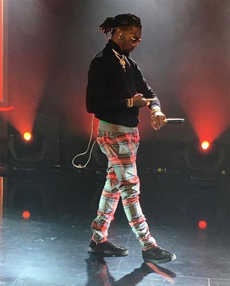 Migos Offset Wears Fear Of God Pants And Christian Louboutin Studded