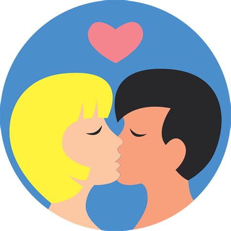 Romantic Couple Kissing Clipart