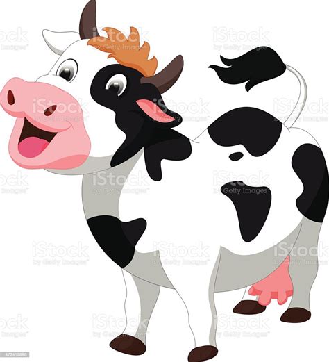 Happy Cow Cartoon Stock Illustration Download Image Now Istock