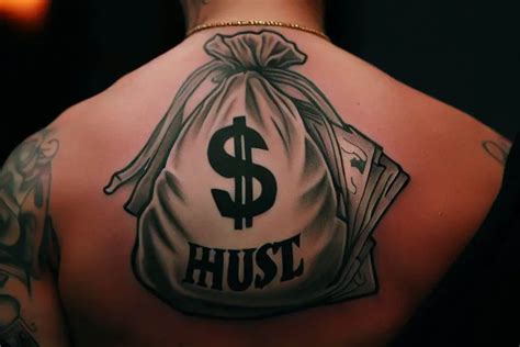 Hustle Money Bag Tattoo Drawing Ink For Your Unique Journey Your