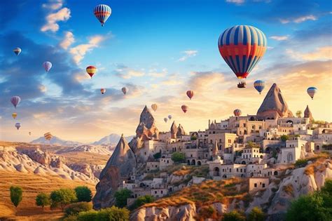 Premium AI Image A Glimpse Into Ancient Cappadocia