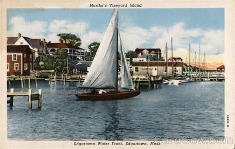 Martha S Vineyard Island Edgartown Ma Postcard