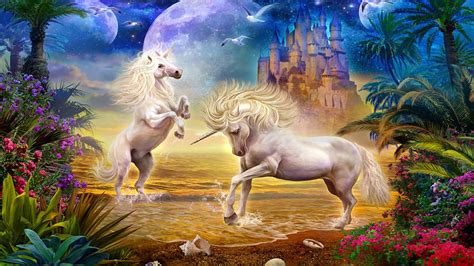 Magic Unicorns Myths And Legends Fantasy Hd Wallpaper