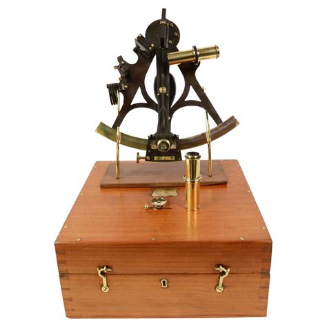 19th century brass sextant signe marshall london antique marine