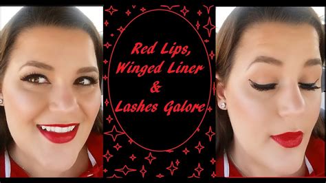Red Lips Winged Liner And Lashes Galore Beautify Your Life Youtube