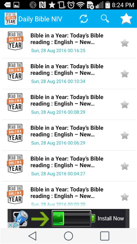 This reading plan guides you through the entire bible in one year reading every verse, chapter and book one time. Daily Bible reading - NIV - Android Apps on Google Play
