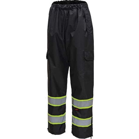 gss safety size s m black waterproof rain pants 96372149 msc industrial supply