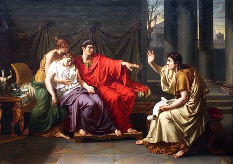 Virgil Reading The Aeneid To Augustus Octavia And Livia Painted By
