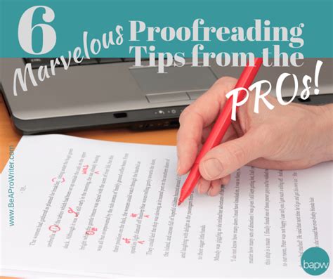 6 Proofreading Tips From Professional Proofreaders Be A Pro Writer