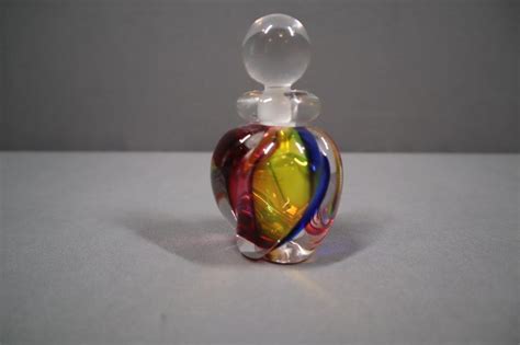 Tiffany Co Archimede Seguso Carnivale Murano Glass Perfume Bottle