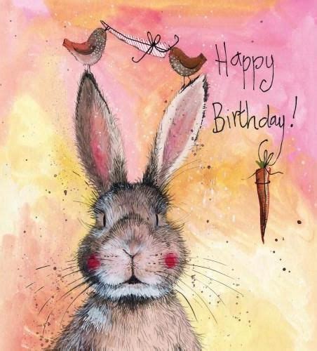 Happy Birthday Images With Rabbits Happy Birthday Wishes Cards Happy