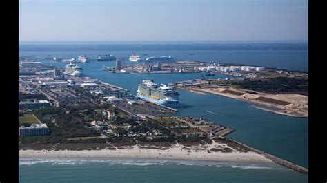 Six Cruise Ships In Port Canaveral At Same Time Youtube