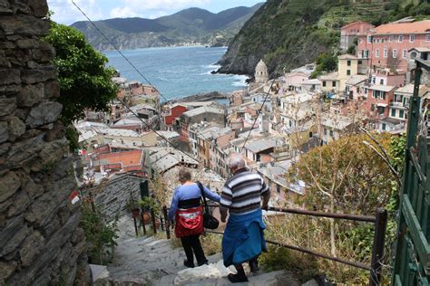 Hike Down To Vernazza On Trail From Corniglia Cinque Terre May 2014