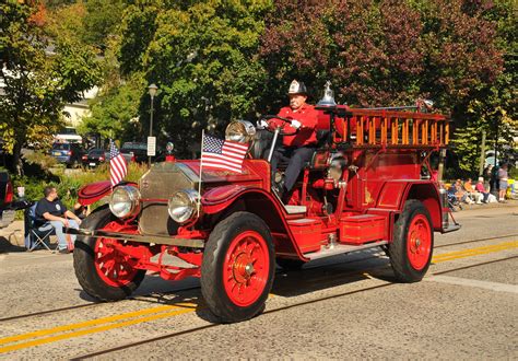 Photo Antique Kings Park Fire Department Truck At Northport Fire Department 125th Anniversary