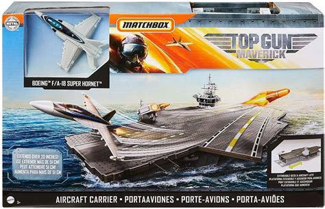 Matchbox Top Gun Maverick Aircraft Carrier Playset Mattel Toys Toywiz