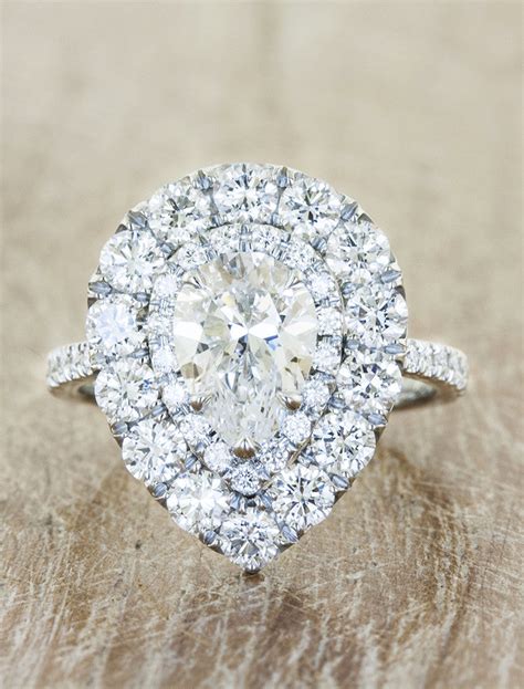 Verity Stunning Oval Halo Diamond Engagement Ring Ken And Dana
