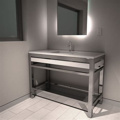 5 out of 5 stars with 5 ratings. Durable chrome vanity base with glass shelf and Solid-Tech ...