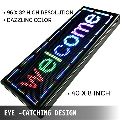 40 X 15 Led Scrolling Sign 7 Colors P10 Led Signs Advertising Message