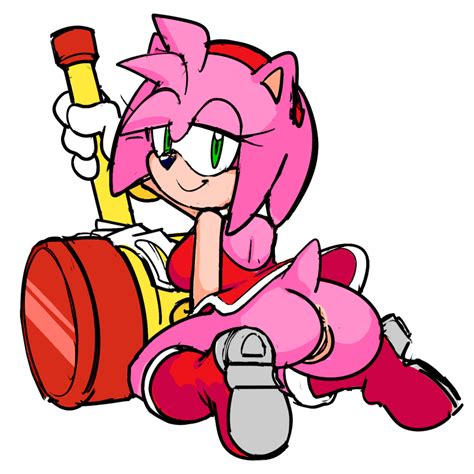 Rule 34 2d Amy Rose Anthro Color Female Female Only Furry Hedgehog