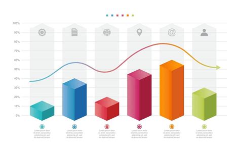 Bar Chart Graph Diagram Statistical Business Infographic Element