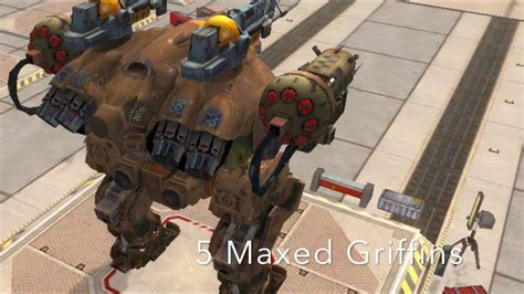 War Robots ~ 5 Maxed Griffins ~ Youtube