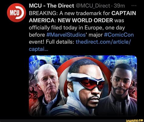 Mcu The Direct Mcu Direct Breaking A New Trademark For Captain
