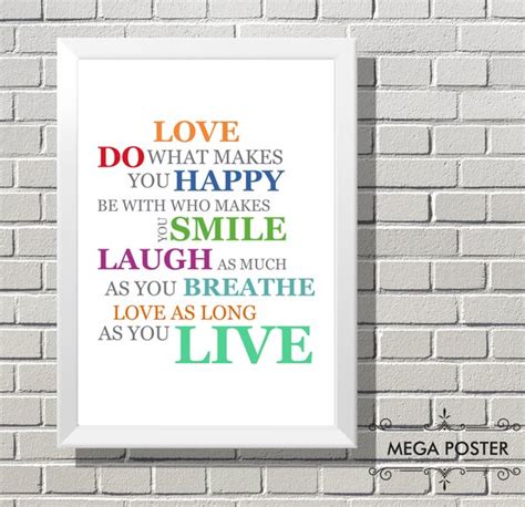 Jual Poster Motivasi Love As Long As You Live Frame Bingkai Hiasan Dinding Di Lapak Mega
